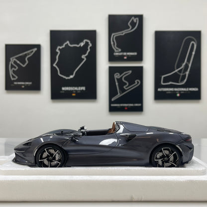 LCD 1/18 McLaren Elva Diecast Model – Metallic Grey (LCD18015-HGM)