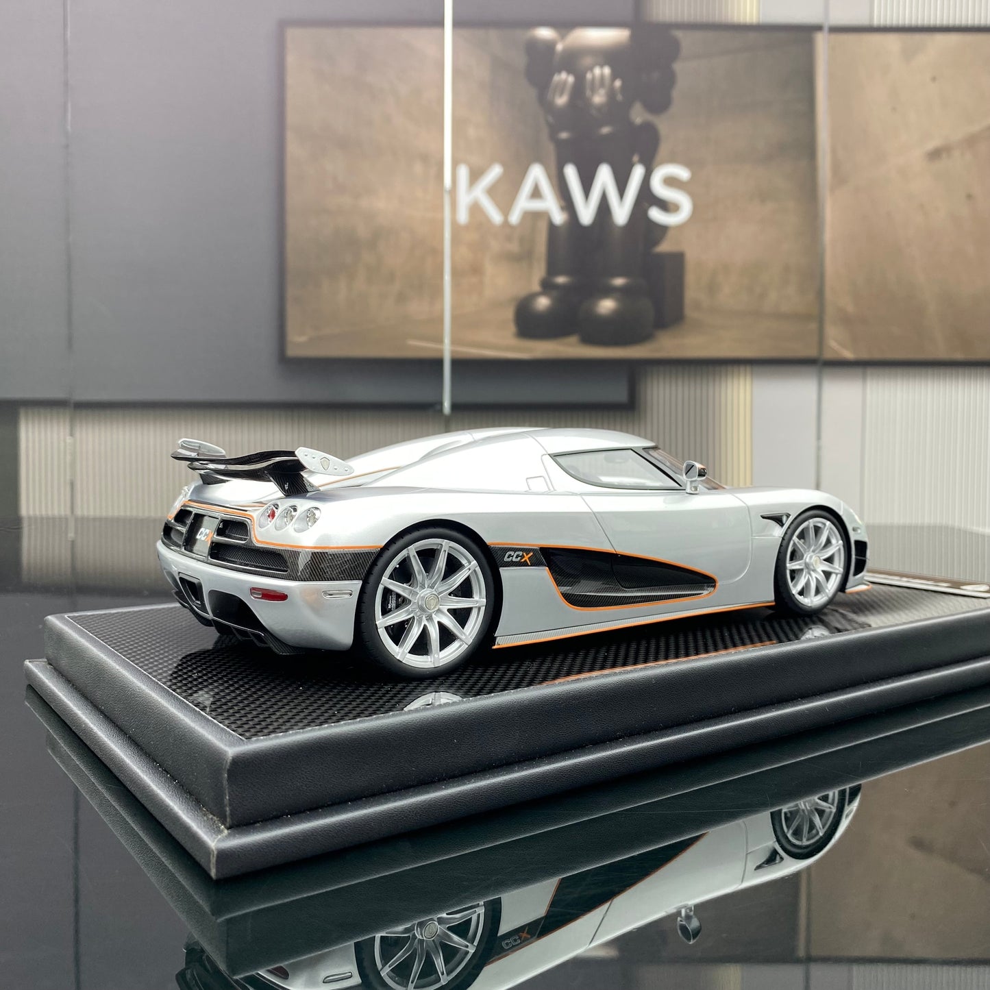 VMB 1/18 Koenigsegg CCX silver carbon fiber limited edition car model