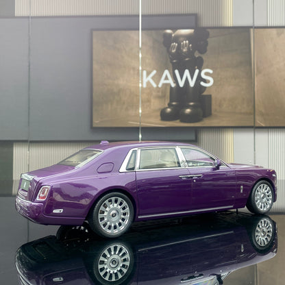 ZP 1/18 Rolls-Royce Phantom Pearlescent Purple Alloy Fully Open Simulation Car Model
