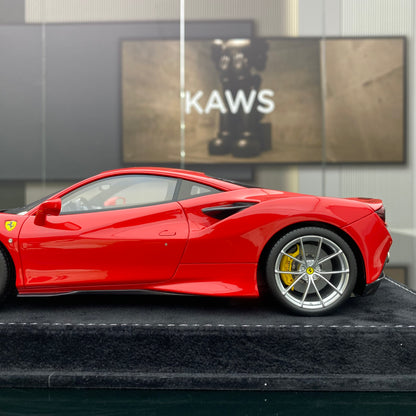 Adorno de coche Ferrari F8 Standard Red de edición limitada, modelo HH 1/18
