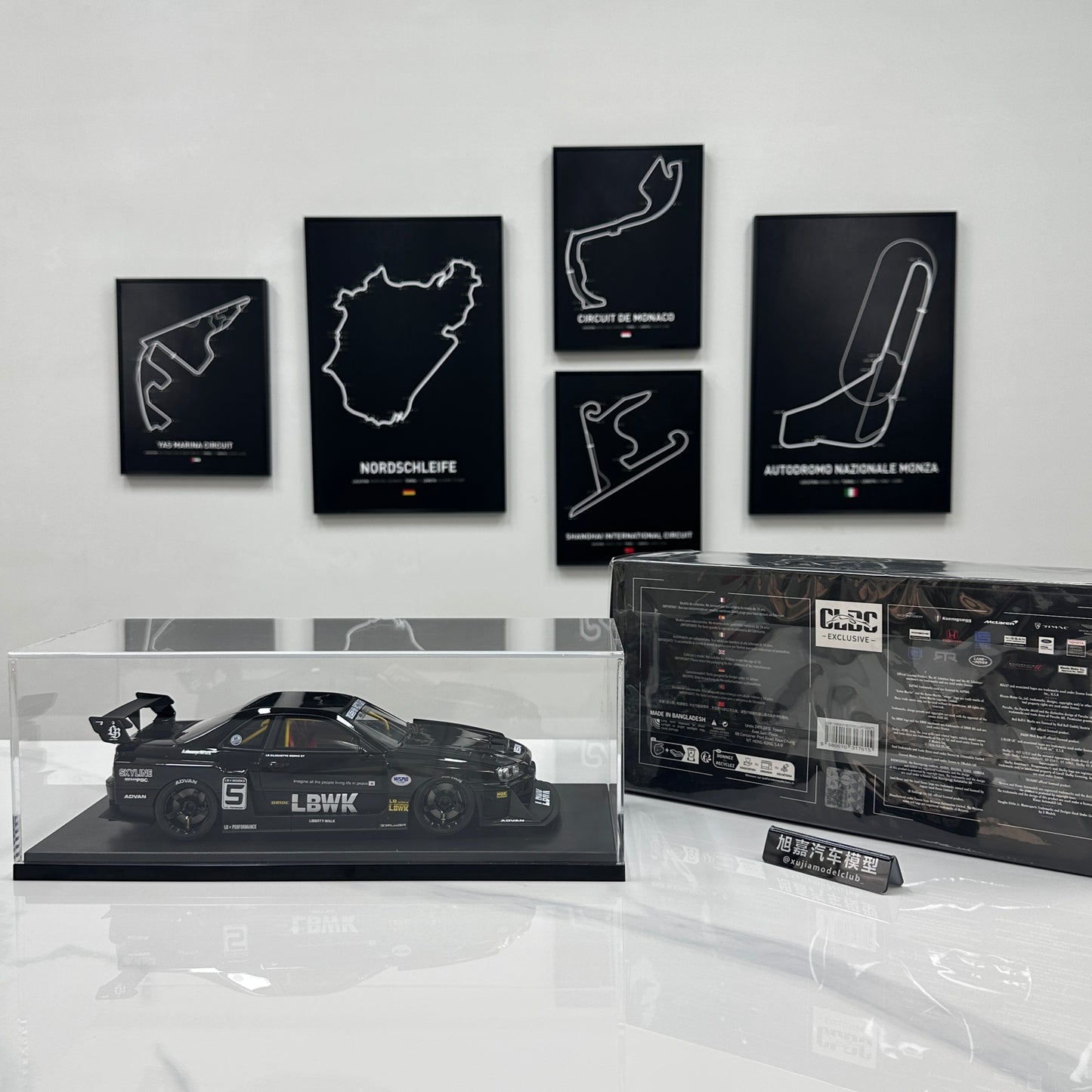 GT Spirit 1/18 Nissan Skyline GTR R34 LB - Super Silhouette Black Livery CLDC049