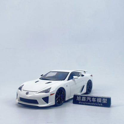 WELL 1/18 Lexus LFA white alloy simulation model car ornaments