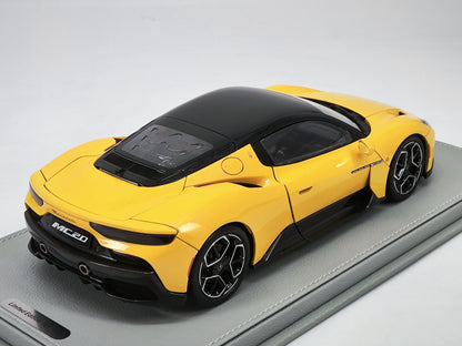 BBR 1/18 Maserati MC20 Yellow Alloy Car Model