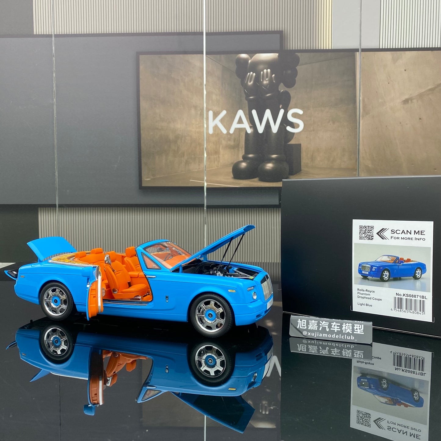 KYOSHO 1/18 Rolls-Royce Phantom alloy full car model Rolls-Royce static ornament