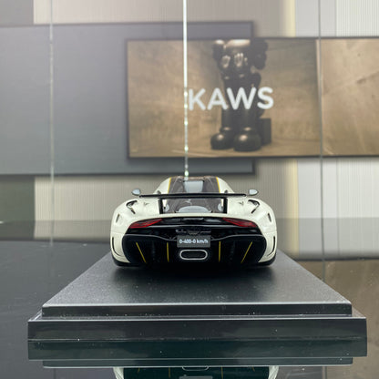 GT Spirit 1/18 Koenigsegg REGERA RECORD white resin car model ornament