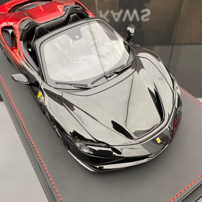 Ferrari SF90 Ferrari Spider, edición limitada, modelo de coche de resina simulada, regalo, escala 1/18, BBR