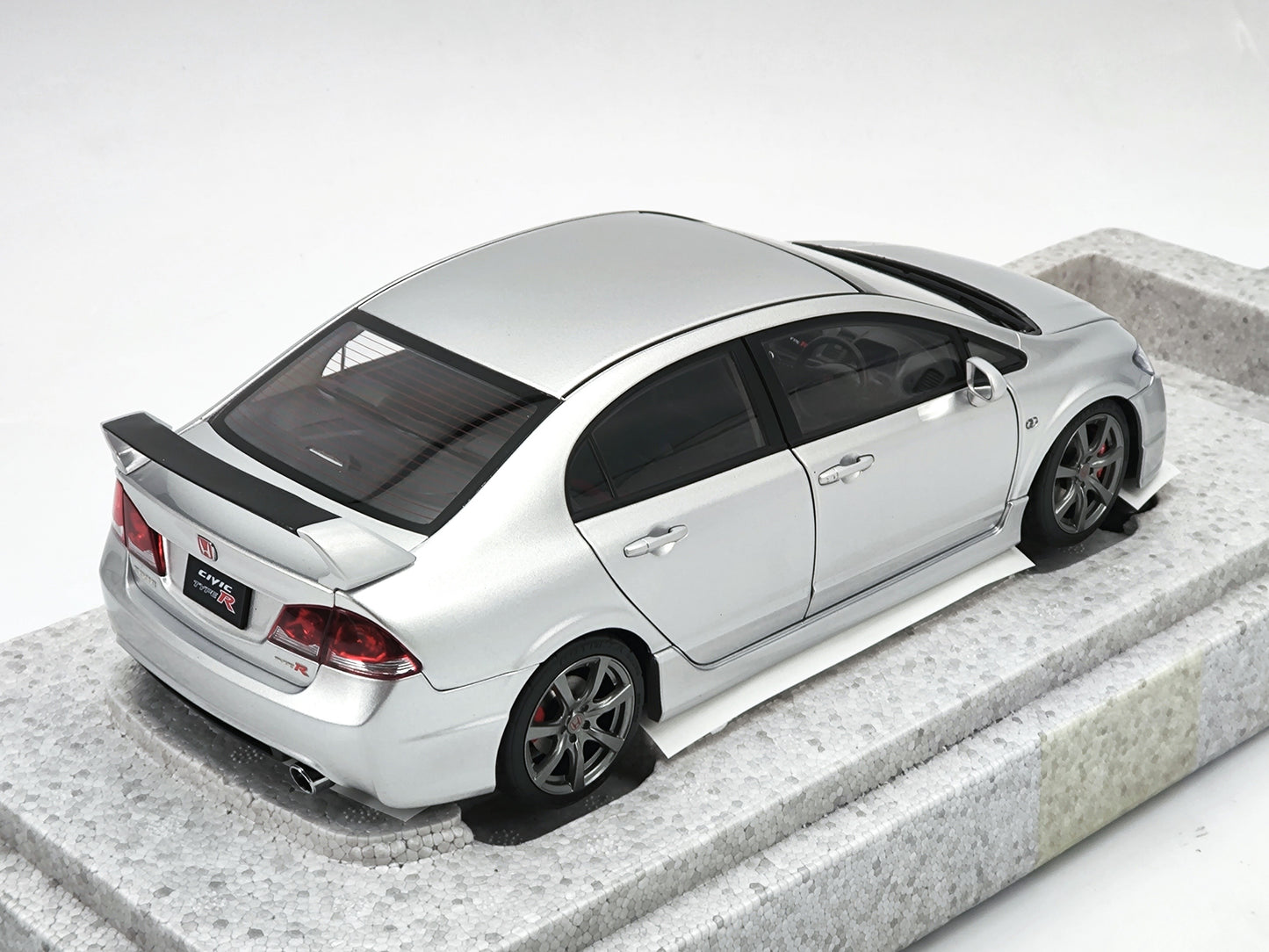 MH 1/18 Honda Civic Type R Silver Alloy Car Model