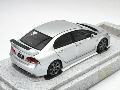 MH 1/18 Honda Civic Type R Silver Alloy Car Model