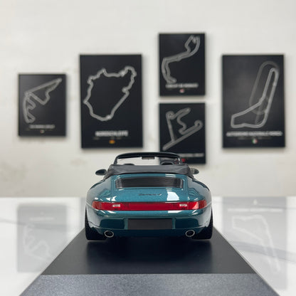 MINICHAMPS 1/18 Porsche 911 (993) Cabriolet – Metallic Green (155061132)
