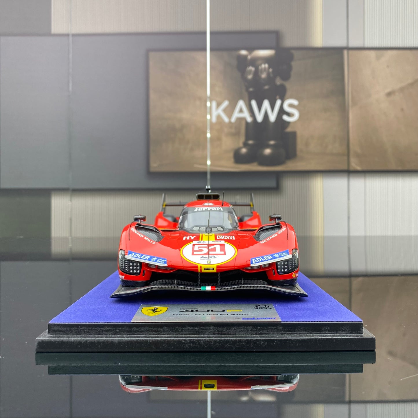 looksmart 1/18 Ferrari 499P Modificata #24 Red Simulation Car Model！looksmart 1/18 Ferrari 499P 2023 Le Mans Victory No. 51 Red Simulation Car Model