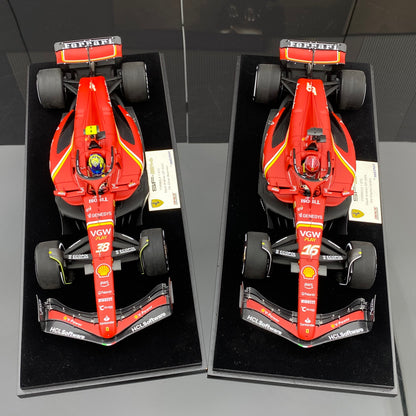 looksmart 1/18 Ferrari SF-24 2024 Saudi Grand Prix F1 third place No. 16 Leclerc