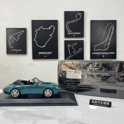 MINICHAMPS 1/18 Porsche 911 (993) Cabriolet – Metallic Green (155061132)