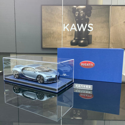 MR 1/18 Bugatti Chiron Profilee Atlantic Blue Limited Edition Car Model Ornament
