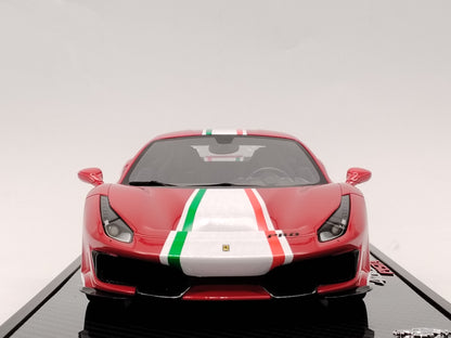 BBR 1/18 Ferrari 488 PISTA PILOTI #108 Red Model Car
