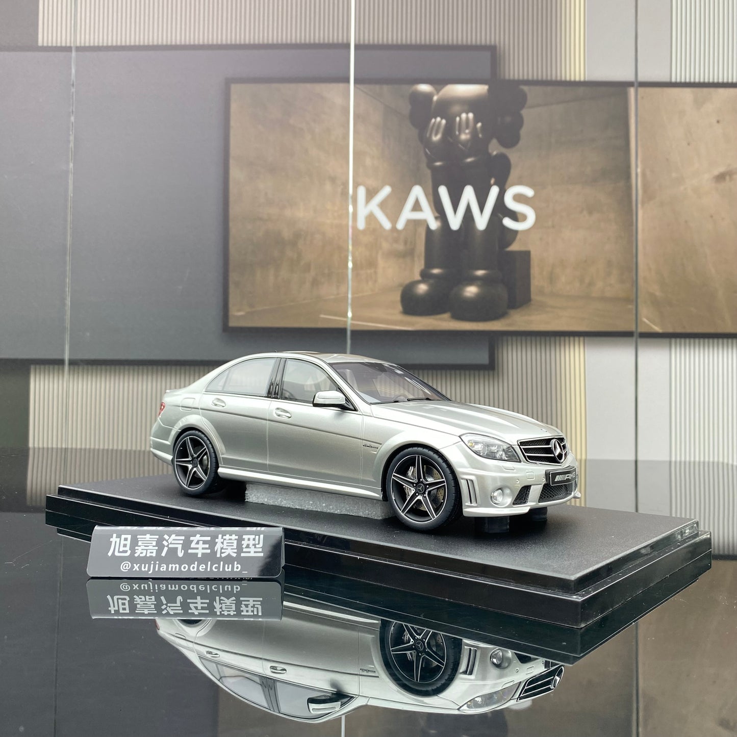 GT Spirit 1/18 AMG C63 GTR silver 2024 resin car model collection ornament