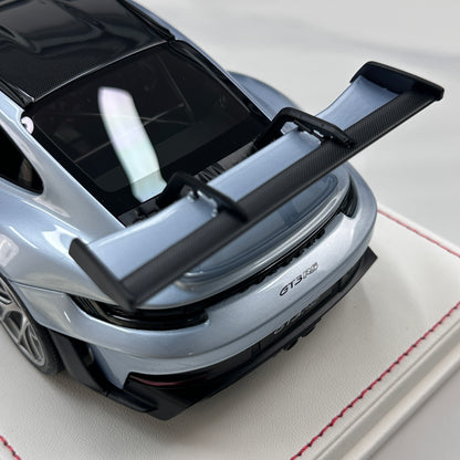 GH MODEL 1/18 Porsche 992 GT3RS Ice Blue Limited Edition Model Car