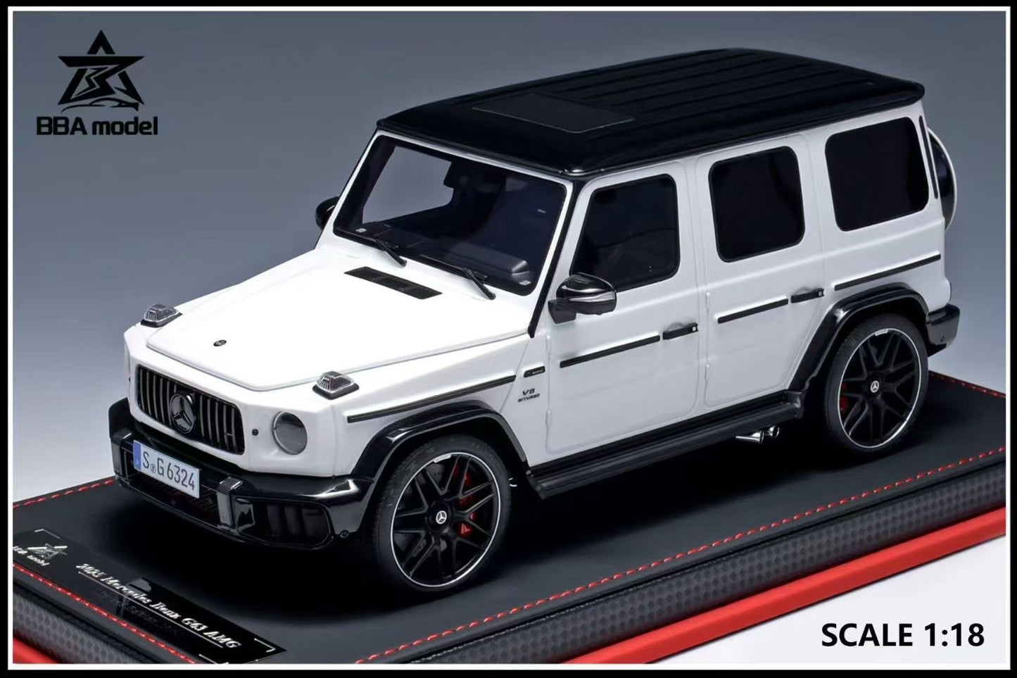 BBA model 1/18 2025 Mercedes-Benz-G63 AMG resin car model