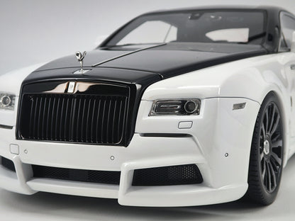 DG 1/18 Rolls-Royce Phantom Black and White Simulation Car Model Birthday Gift