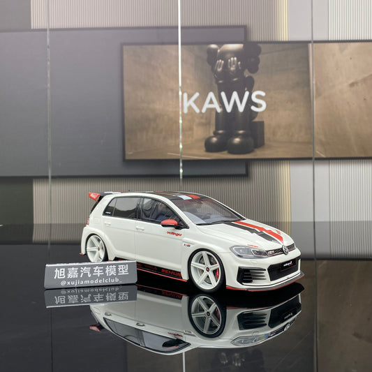 OTTO 1/18 Volkswagen GOLF VII GTI OETTINGER PURE white car model