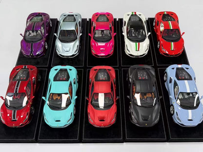 HH Model 1/18 Ferrari F8 Tributo Limited Edition Simulation Model Car Model