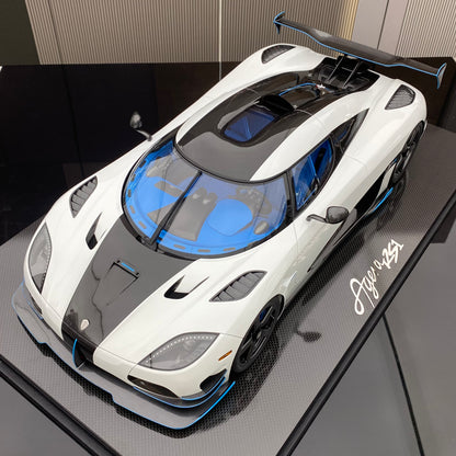 FRONTIART 1/8 Koenigsegg RS1 Pearl White Limited Edition Car Model Collection