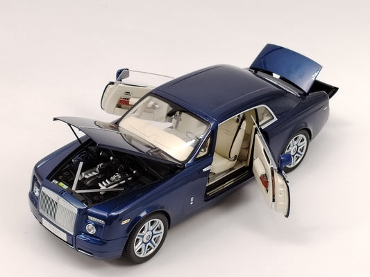 Kyosho 1/18 Rolls-Royce Phantom Coupe Metallic Blue Alloy Car Model