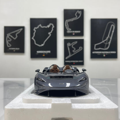 LCD 1/18 McLaren Elva Diecast Model – Metallic Grey (LCD18015-HGM)