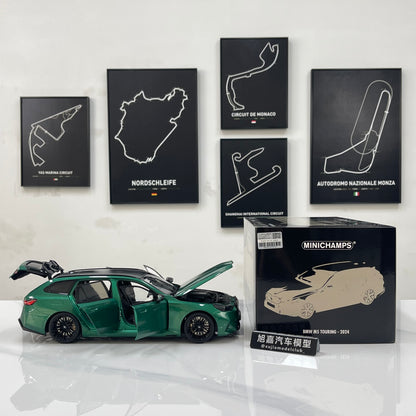 MINICHAMPS 1/18 BMW M5 Touring (2024) – Metallic Green – 110023902
