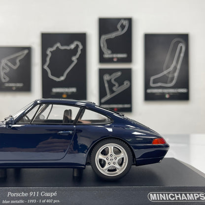 MINICHAMPS 1/18 Porsche 911 (993) 1993 Metallic Blue 155061100