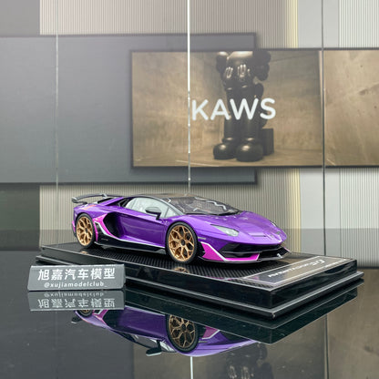 DM 1/18 Lamborghini SVJ Daniel limited edition car model ornament gift