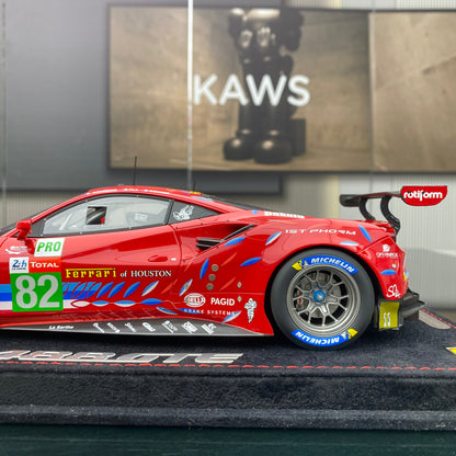 BBR 1/18 Ferrari 488 GTE LM GTE PRO Team Risi Le Mans 2020 - N. 82