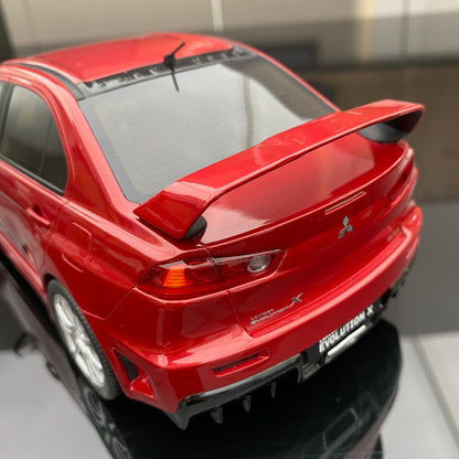 OTTO 1/18 Mitsubishi LANCET EVO XFQ 400 red resin car model ornament gift