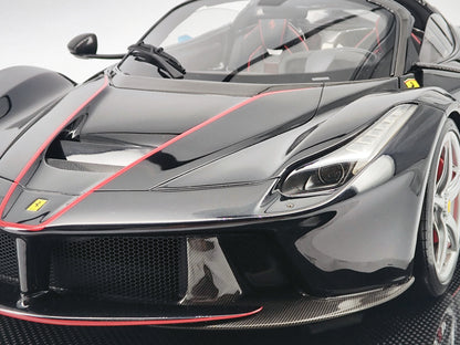 Amalgam 1/8 Ferrari LaFerrari Convertible Black High-end Simulation Car Model Ornaments