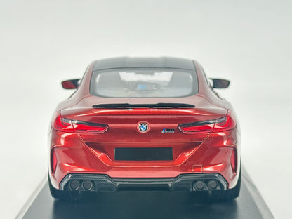 MINICHAMPS 1/18 BMW M8 COUPE Metallic Red Alloy Car Model