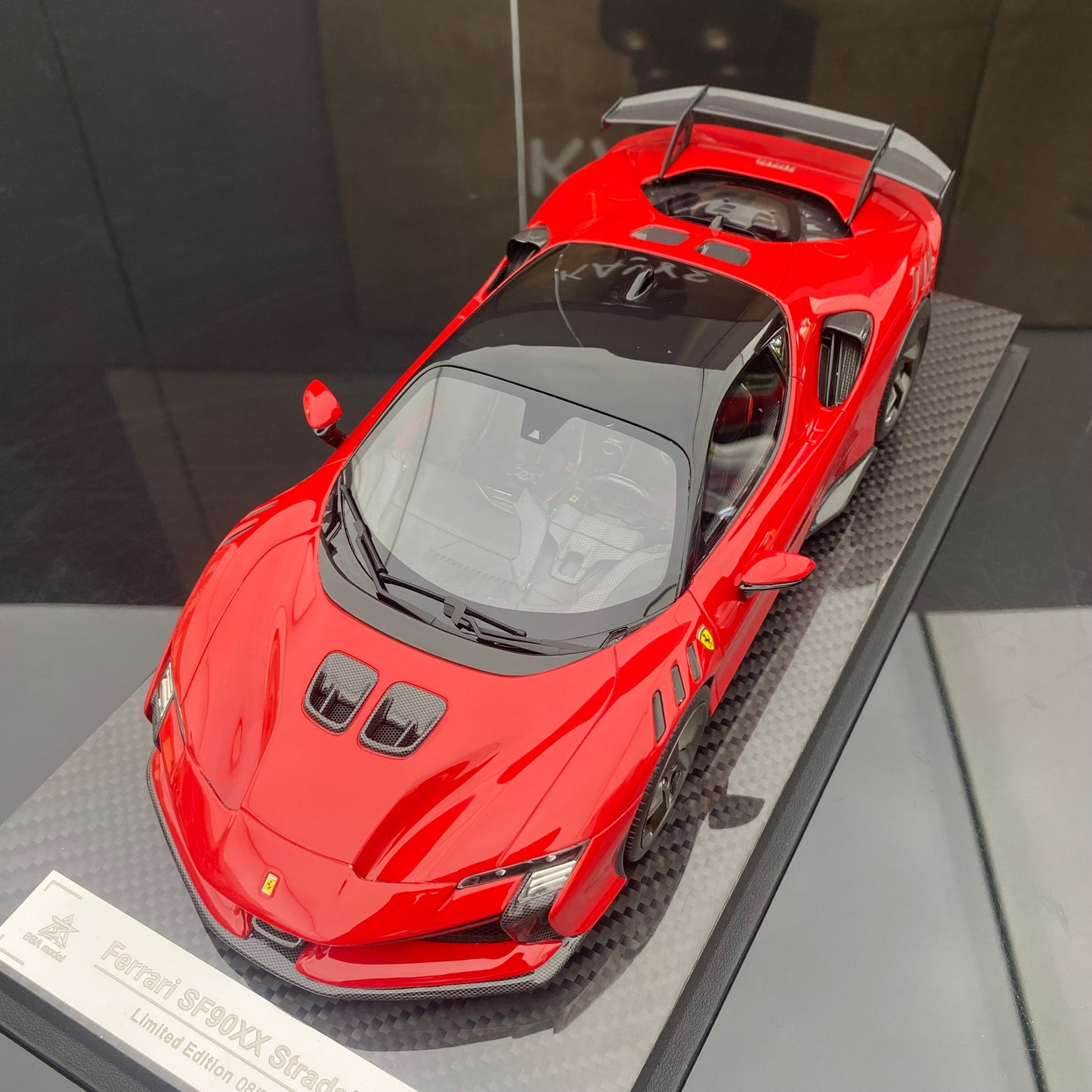BBA MODEL 1/18 Ferrari SF90XX Standard Red Limited Edition Car Model Ornament