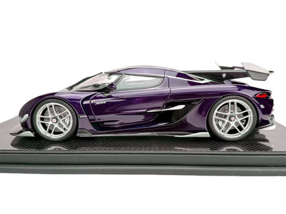 Frontiart 1/18 Koenigsegg Jesko Carbon Purple, limited to 100 units worldwide.