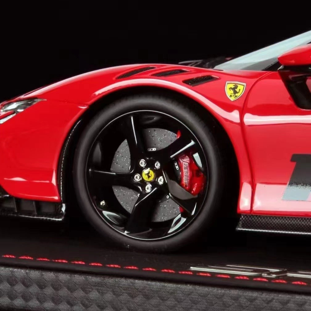 pre-sell BBR 1/18 Ferrari SF90 XX Spider Rosso Crosa standard red 16 simulation car model ornaments