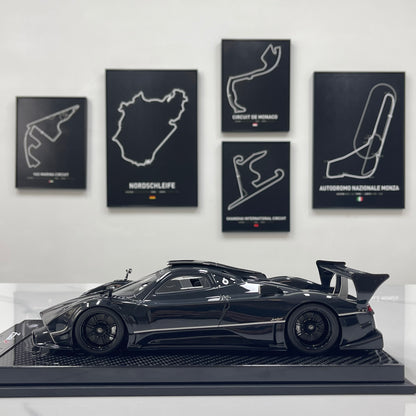 KASH MODEL 1/18 Pagani Zonda R Gloss Carbon Black KPZR002