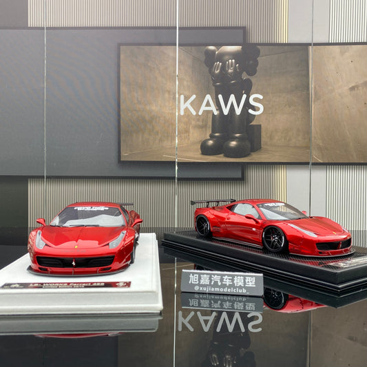 BBA MODEL 1/18 Ferrari 458 GT 1.0 Burgundy Limited Edition Car Model
