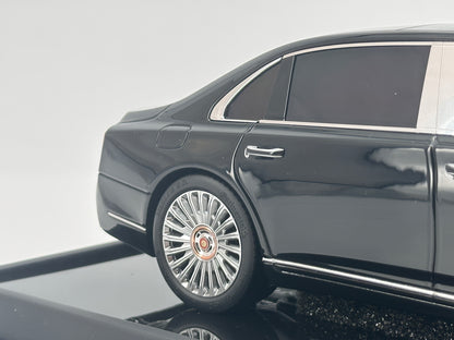 MOTORHELIX 1/18 Hongqi Guoya black limited edition model car