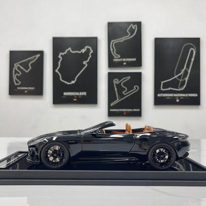 MOTORHELIX 1/18 Aston Martin DB12 Volante Convertible - Ink Black (MH398)