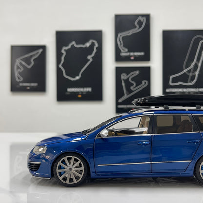 NZG 1/18 Volkswagen Passat R36 wagon Biscay Blue alloy model car