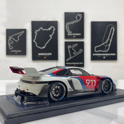 GT Spirit 1/18 Porsche 911 (992) GT3 R Rennsport White/Red Livery GT495