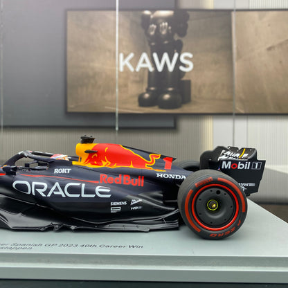 SPARK 1/18 Oracle F1 Team RB19 2023 Spanish Grand Prix Victory No. 1 Verstappen 40 career wins Red Bull Limited Edition car model