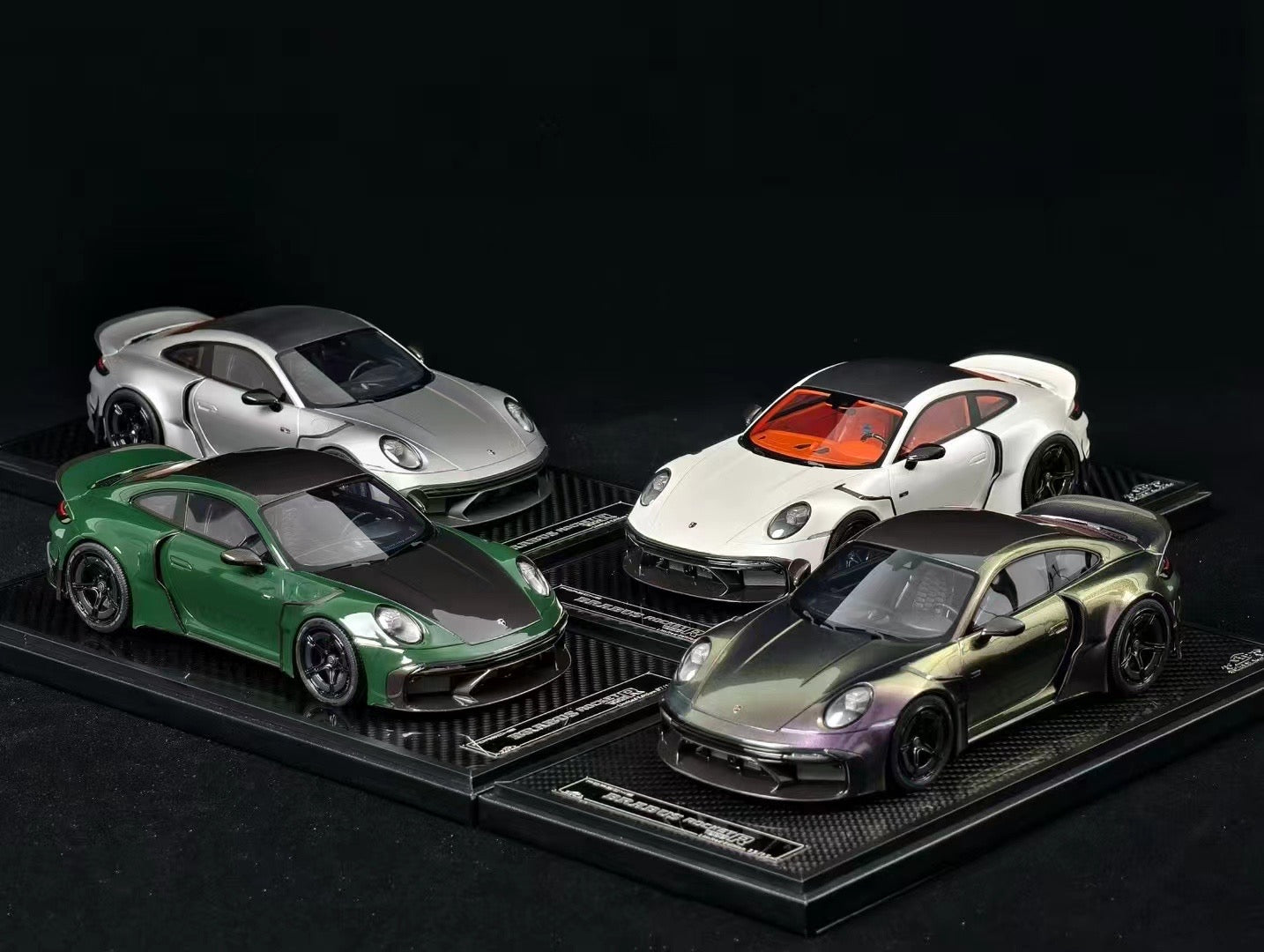 VIP 1/18 Porsche 911 BRABUS Rocket 900R modified version car model