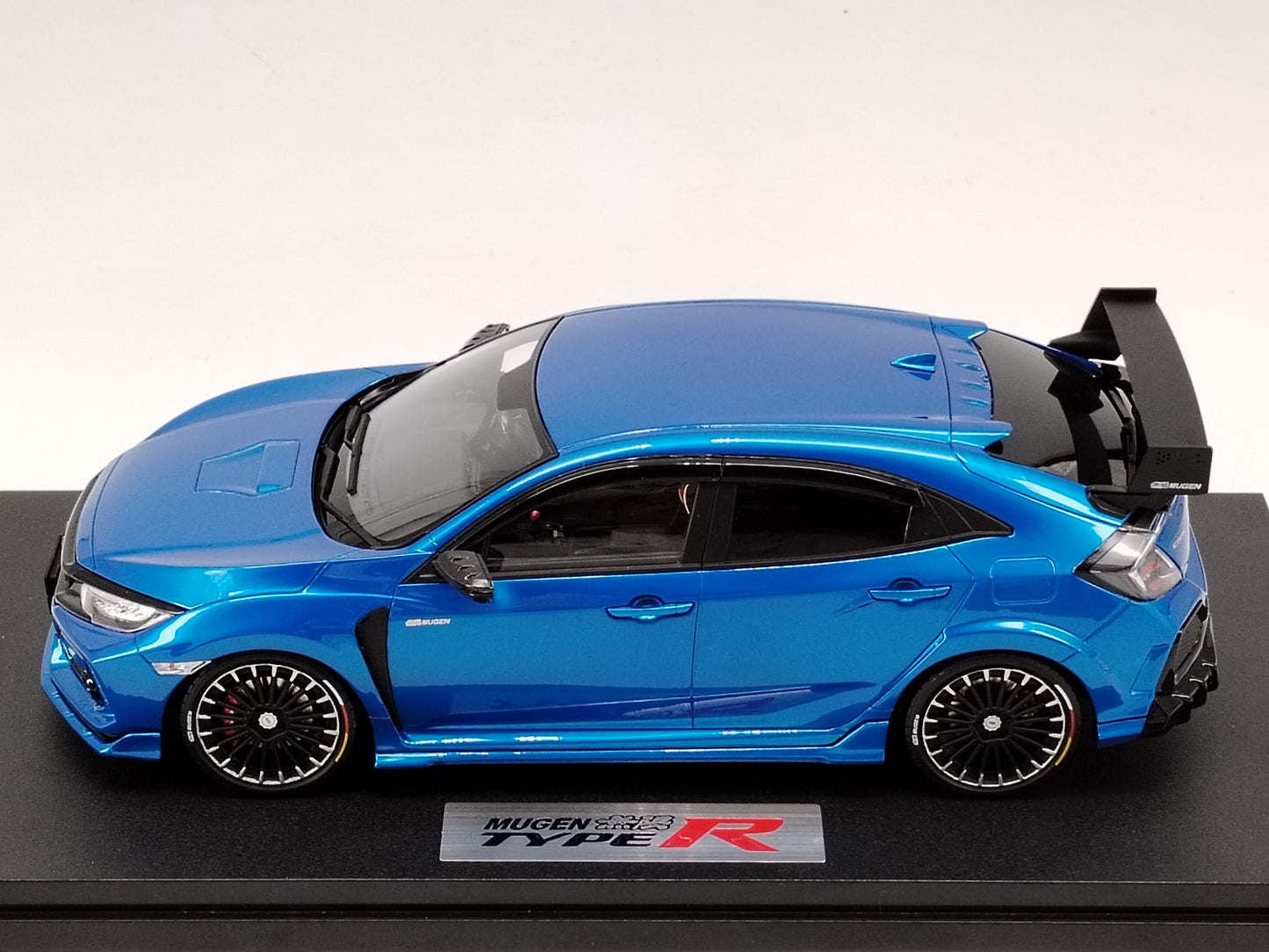 POPRACE 1/18 Honda FK8 Mugen Civic Type R Blue Birthday Gift Car Model
