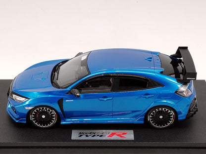 POPRACE 1/18 Honda FK8 Mugen Civic Type R Blue Birthday Gift Car Model