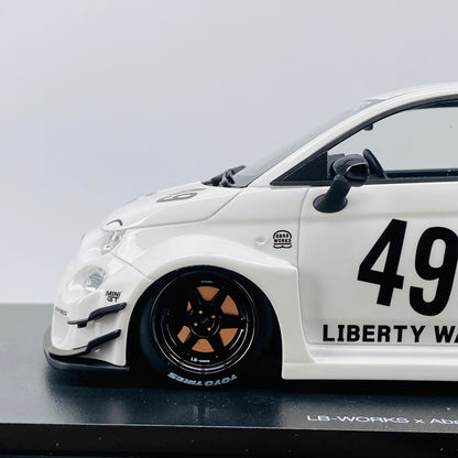 Topspeed 1/18 Abarth 595 LBWK simulation car model