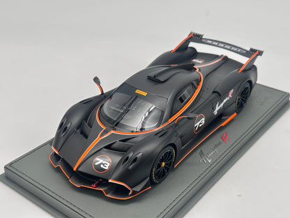 BBR 1/18 Pagani Huayra R Matte Black Simulation Car Model Ornament