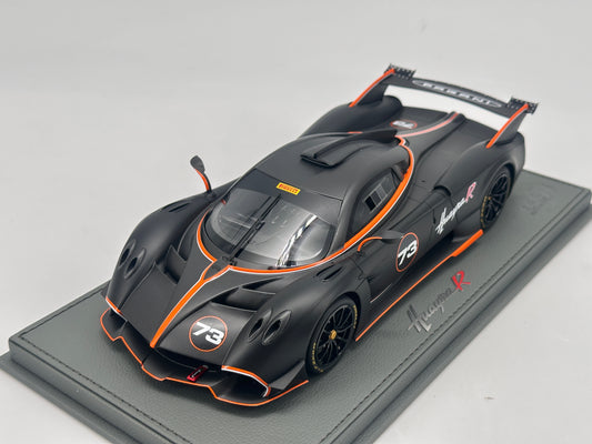 BBR 1/18 Pagani Huayra R Matte Black Simulation Car Model Ornament